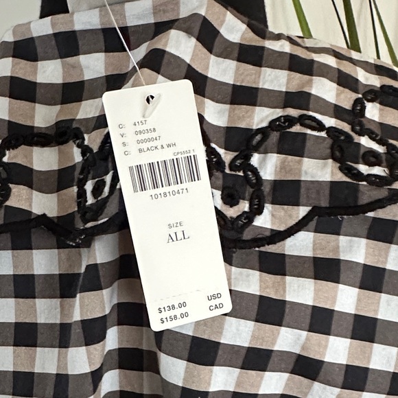 Anthropologie Maeve Long Sleeve Scallop Tie-Front Blouse One Size - Picture 12 of 14